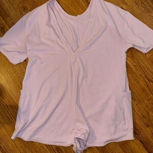 FREE PEOPLE hot shot tee romper xs/s